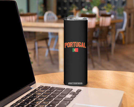 Portugal Skinny Tumbler Portuguese Flag Futebol Fan