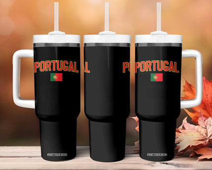 Portugal Tumbler With Handle Portuguese Flag Futebol Fan
