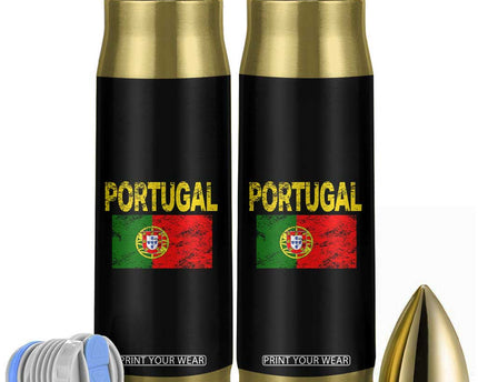 Portugal Flag Bullet Tumbler Retro Vintage Portuguese Flags Futebol
