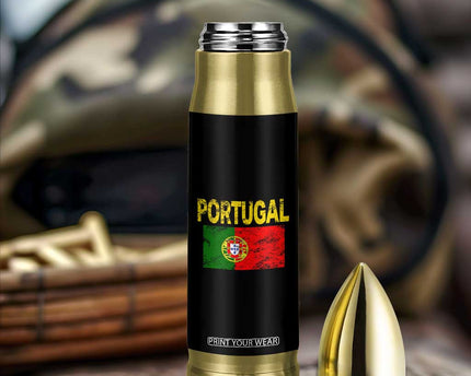 Portugal Flag Bullet Tumbler Retro Vintage Portuguese Flags Futebol