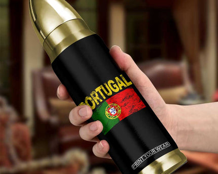 Portugal Flag Bullet Tumbler Retro Vintage Portuguese Flags Futebol