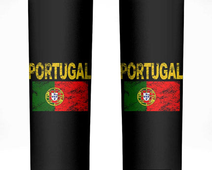 Portugal Flag Skinny Tumbler Retro Vintage Portuguese Flags Futebol