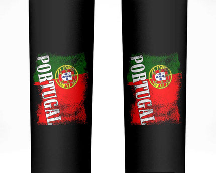 Portugal Flag Skinny Tumbler Retro Vintage Futebol Portuguese Flags