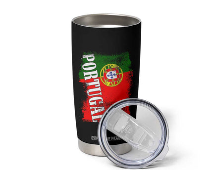 Portugal Flag Tumbler Cup Retro Vintage Futebol Portuguese Flags