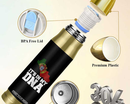 Its in My DNA Portugal Bullet Tumbler Portuguese Flag Portugal Boy Girl Gift