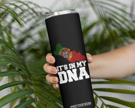 Its in My DNA Portugal Skinny Tumbler Portuguese Flag Portugal Boy Girl Gift