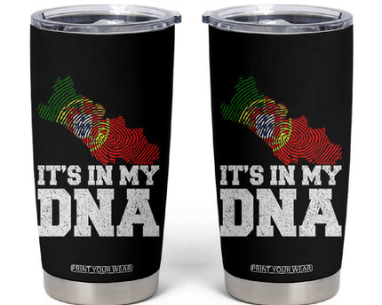 Its in My DNA Portugal Tumbler Cup Portuguese Flag Portugal Boy Girl Gift