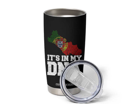 Its in My DNA Portugal Tumbler Cup Portuguese Flag Portugal Boy Girl Gift