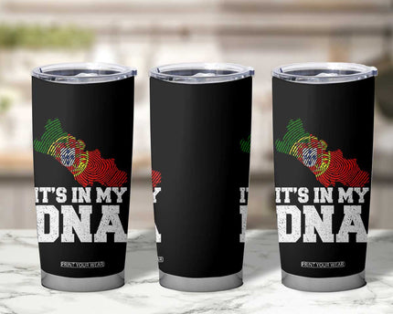 Its in My DNA Portugal Tumbler Cup Portuguese Flag Portugal Boy Girl Gift
