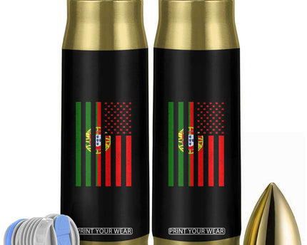 Portuguese Flag Bullet Tumbler Vintage USA Flag Portugal Pride Gifts
