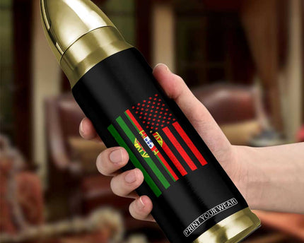 Portuguese Flag Bullet Tumbler Vintage USA Flag Portugal Pride Gifts