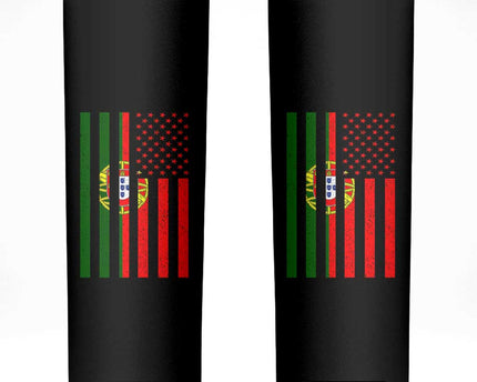 Portuguese Flag Skinny Tumbler Vintage USA Flag Portugal Pride Gifts