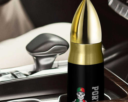 Portugal Soccer Bullet Tumbler Skeleton Portuguese Flag Futebol Football Player