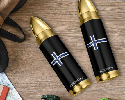 Norway Flag Cross Bullet Tumbler Vintage Distressed Norwegian Heritage Patriotic Scandinavian Graphic