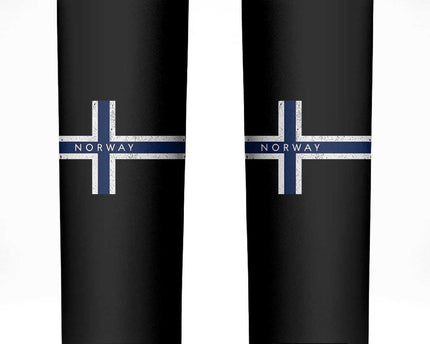 Norway Flag Cross Skinny Tumbler Vintage Distressed Norwegian Heritage Patriotic Scandinavian Graphic
