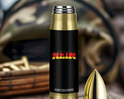 Nein Germany Bullet Tumbler No Saying Funny German Flag Oktoberfest