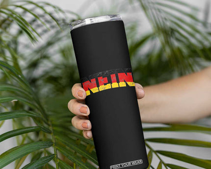Nein Germany Skinny Tumbler No Saying Funny German Flag Oktoberfest