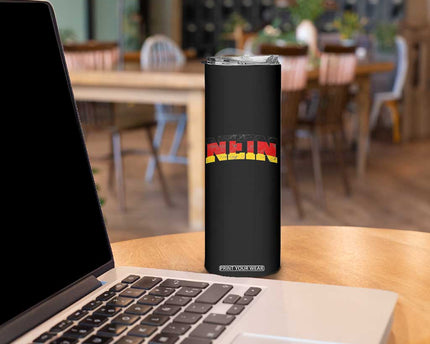 Nein Germany Skinny Tumbler No Saying Funny German Flag Oktoberfest