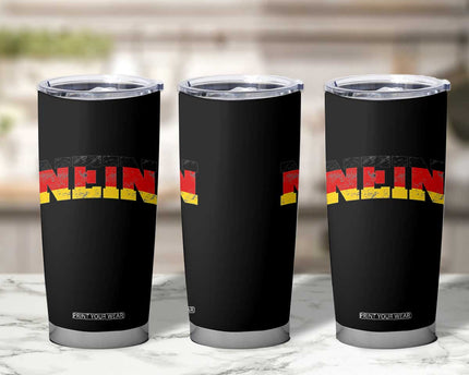Nein Germany Tumbler Cup No Saying Funny German Flag Oktoberfest