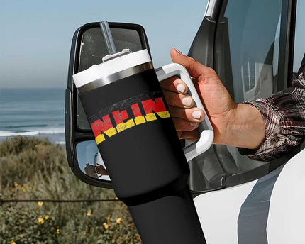 Nein Germany Tumbler With Handle No Saying Funny German Flag Oktoberfest