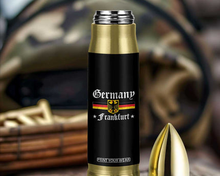 Germany Frankfurt Bullet Tumbler Retro Vintage German Flag Tourist Souvenir Gift