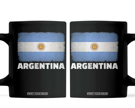 Vintage Argentina Flag Sun of May Argentinian Souvenir Coffee Mug