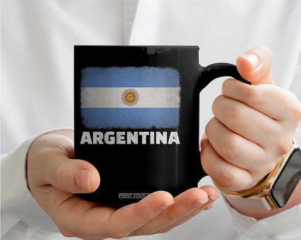 Vintage Argentina Flag Sun of May Argentinian Souvenir Coffee Mug