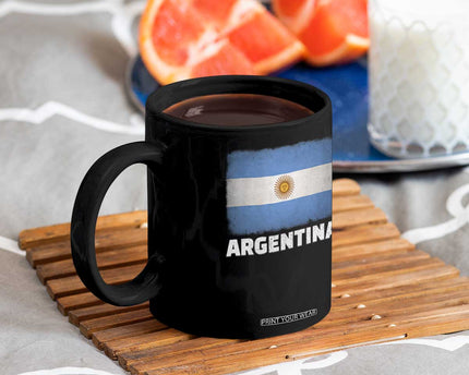 Vintage Argentina Flag Sun of May Argentinian Souvenir Coffee Mug