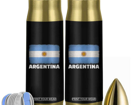 Vintage Argentina Flag Sun of May Argentinian Souvenir Bullet Tumbler