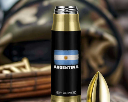 Vintage Argentina Flag Sun of May Argentinian Souvenir Bullet Tumbler