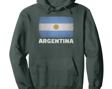 Vintage Argentina Flag Sun of May Argentinian Souvenir Hoodie