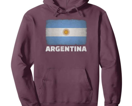Vintage Argentina Flag Sun of May Argentinian Souvenir Hoodie