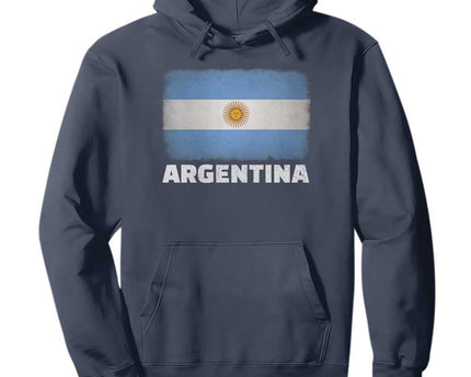 Vintage Argentina Flag Sun of May Argentinian Souvenir Hoodie