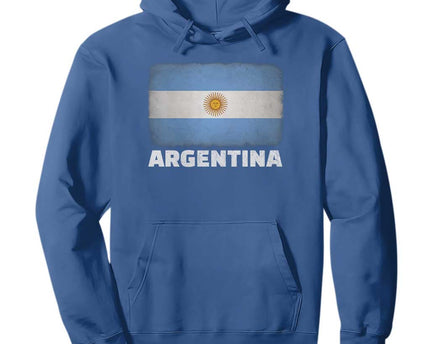Vintage Argentina Flag Sun of May Argentinian Souvenir Hoodie