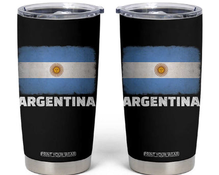 Vintage Argentina Flag Sun of May Argentinian Souvenir Tumbler Cup