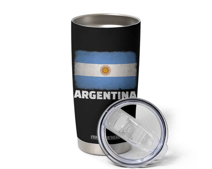 Vintage Argentina Flag Sun of May Argentinian Souvenir Tumbler Cup