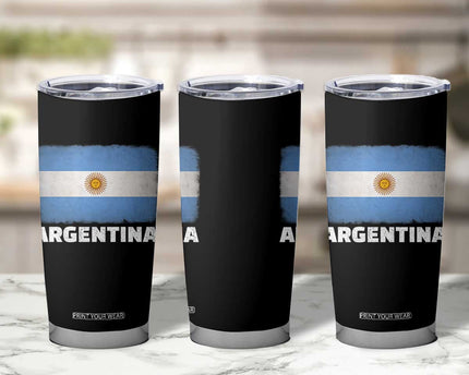 Vintage Argentina Flag Sun of May Argentinian Souvenir Tumbler Cup