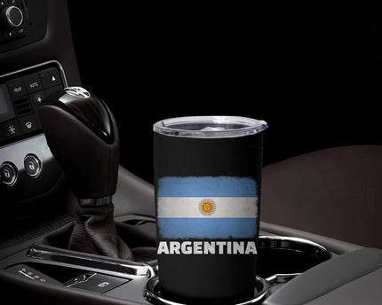 Vintage Argentina Flag Sun of May Argentinian Souvenir Tumbler Cup