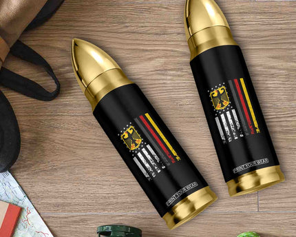 Patriotic Bundesadler Vintage German American Flag Bullet Tumbler Germany Heritage Pride