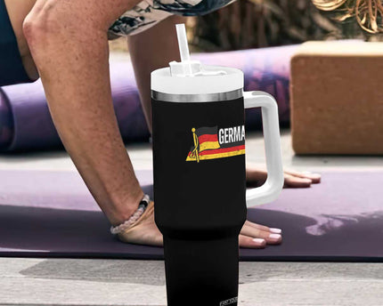 German Heritage Pride Germany Flag Tumbler With Handle