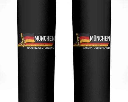 Munchen Bayern German Heritage Pride Germany Flag Skinny Tumbler