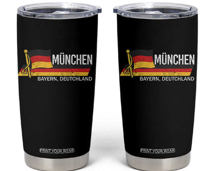 Munchen Bayern German Heritage Pride Germany Flag Tumbler Cup
