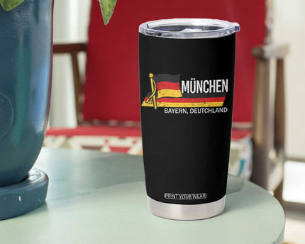 Munchen Bayern German Heritage Pride Germany Flag Tumbler Cup