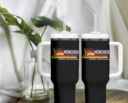 Munchen Bayern German Heritage Pride Germany Flag Tumbler With Handle