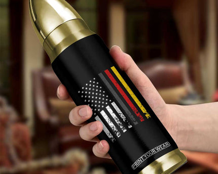 Patriotic Vintage German American Flag Bullet Tumbler Germany Heritage Pride