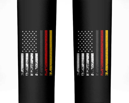 Patriotic Vintage German American Flag Skinny Tumbler Germany Heritage Pride