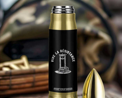 Funny Vive La Resistance Bullet Tumbler Femme Feminist Vintage Guillotine