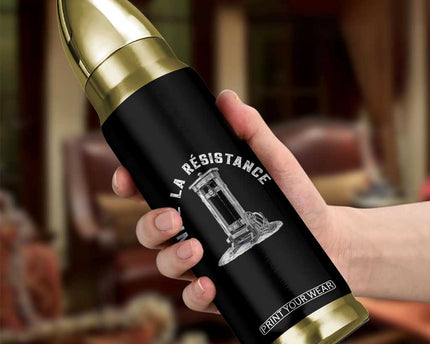 Funny Vive La Resistance Bullet Tumbler Femme Feminist Vintage Guillotine