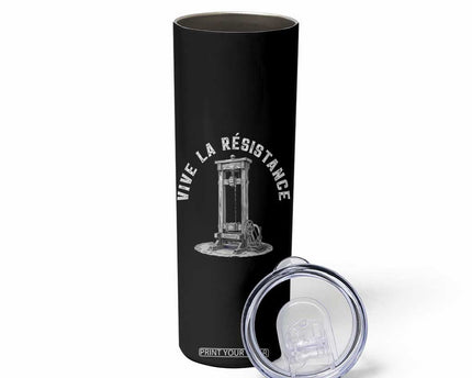 Funny Vive La Resistance Skinny Tumbler Femme Feminist Vintage Guillotine