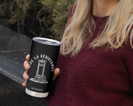 Funny Vive La Resistance Tumbler Cup Femme Feminist Vintage Guillotine